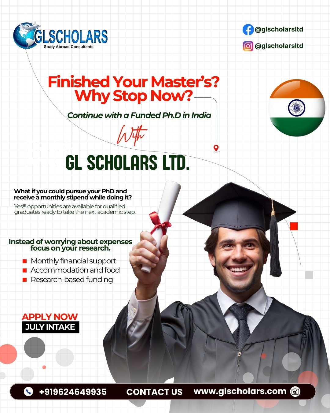 Take the next big step in your academic journey with a Funded Ph.D. in India!